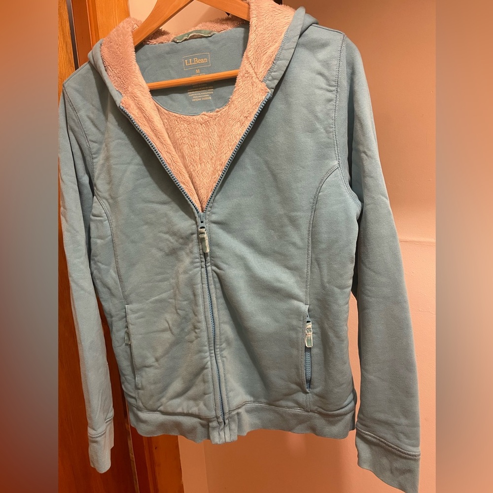 L.L.Bean Sherpa Lined Sweatshirt Sz. Medium